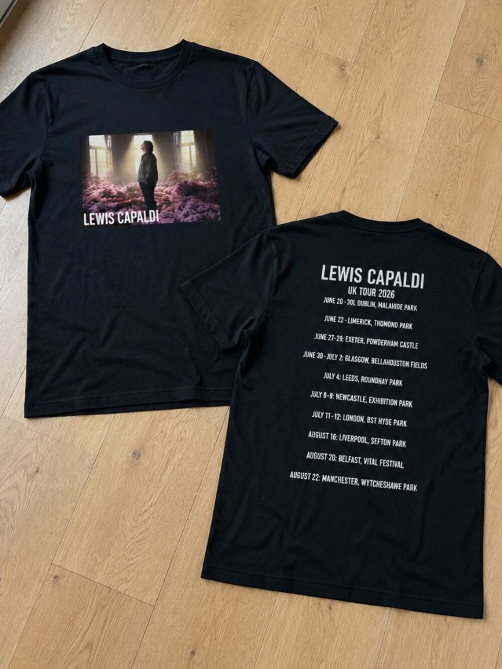 Lewis Capaldi 2026 World Tour T-Shirt Concert Tee Unisex Fan Merch Top Reprint